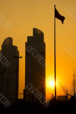 shanghai twins towers