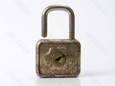 Lock isolated on white