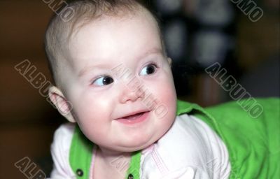 Smiling infant Smiling infant