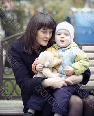 Mother with baby