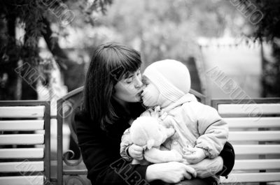 Mother with baby