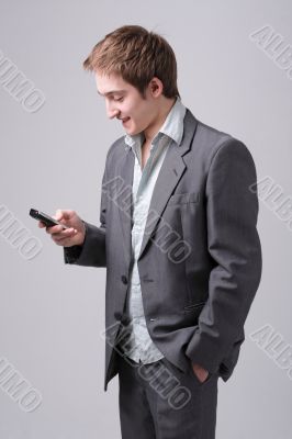 Young man with mobile phone