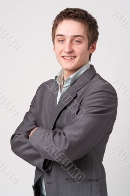 smiling young businessman