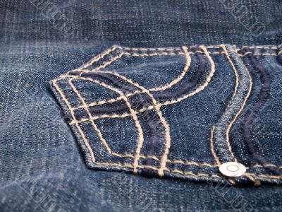 Denim pocket