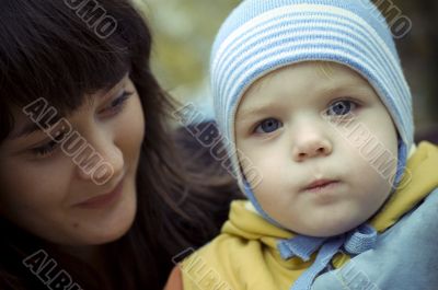 Mother with baby