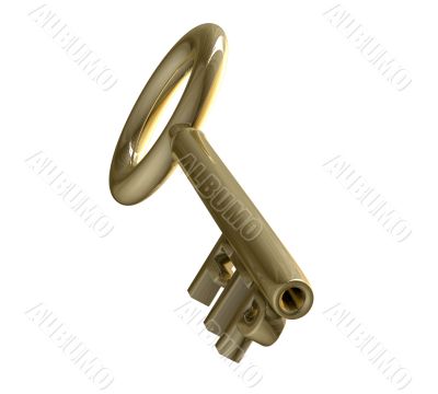 key in gold with FTP text 3d made key in gold with FTP text 3d made
