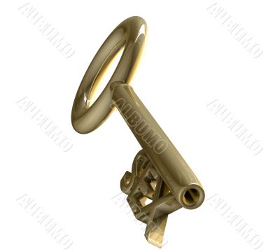 key in gold with SEX text 3d made key in gold with SEX text 3d made