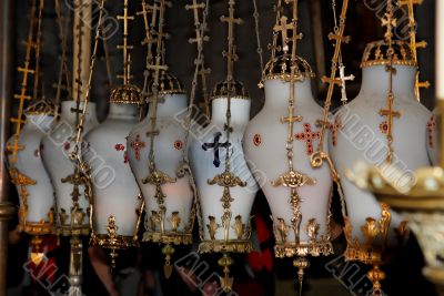 Holy vessels in The Church of the Holy Sepulchre