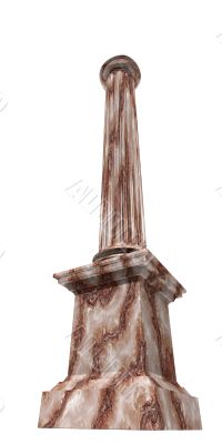 3d rendered illustration of a marble column 3d rendered illustration of a marble column