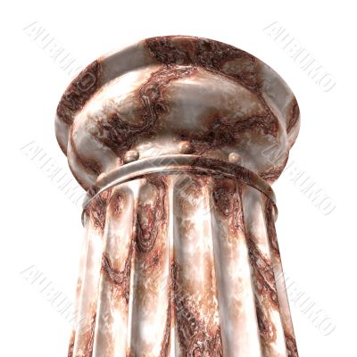 3d rendered illustration of a marble column