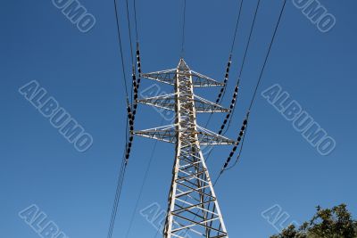 Steel support of power transmission line