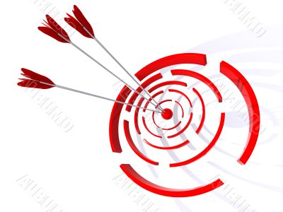 Abstract 3D a target Abstract 3D a target
