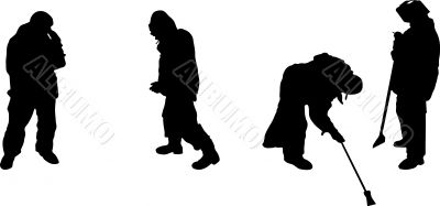 Smoking Workers. Smoking Workers.