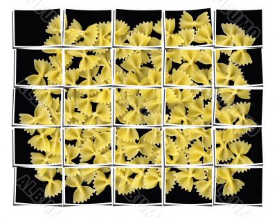 bow tie pasta collage