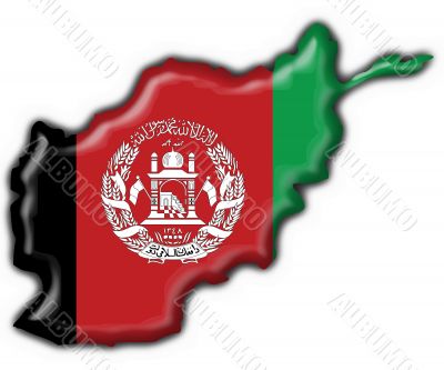 afghanistan button flag map shape