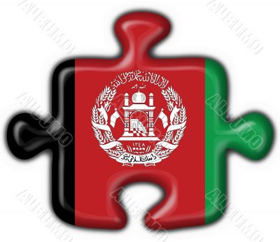 afghanistan button flag puzzle shape