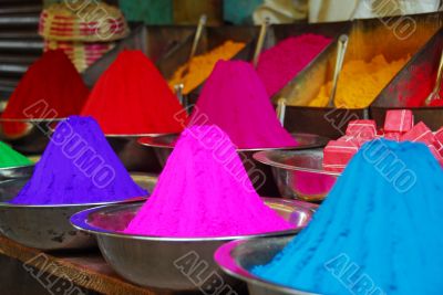 Color powder for Holi Festival