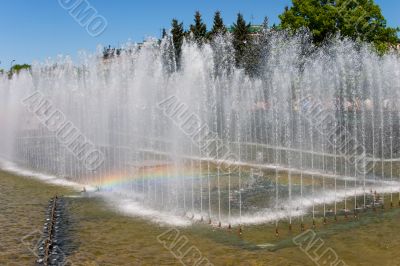 Rainbow in fountain Rainbow in fountain