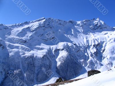  North slope of mountain of Cheget