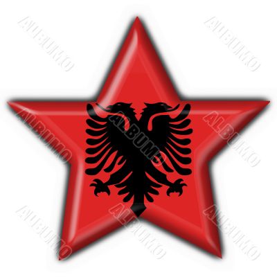 albanian button flag star shape
