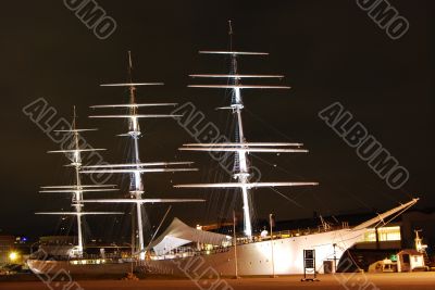 Sailing Ship at Night