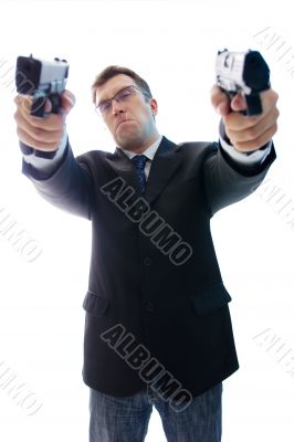 Angry criminal businessman 2