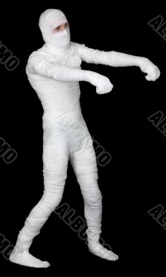 Man in bandage