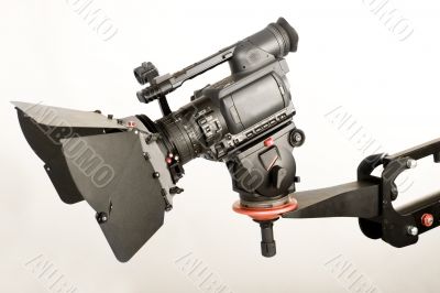 hd camcorder on crane hd camcorder on crane