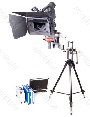 hd camcorder on crane hd camcorder on crane