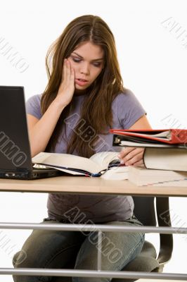 Frustrated college studen