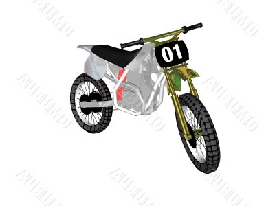 Vehicles a motorcycle 3d