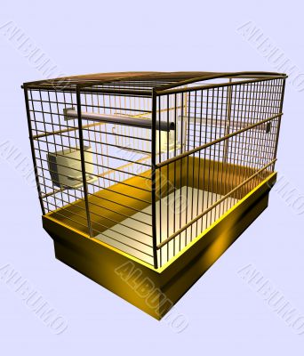 Industrial cage for the maintenance of birds