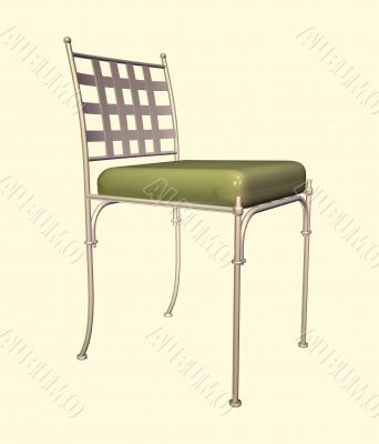 Decorative chair for a house drawing room