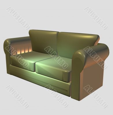 Model of a sofa for a house drawing room