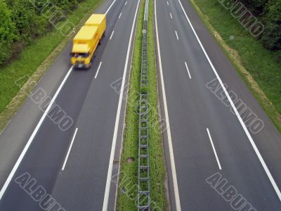 Lorry on Autobahn