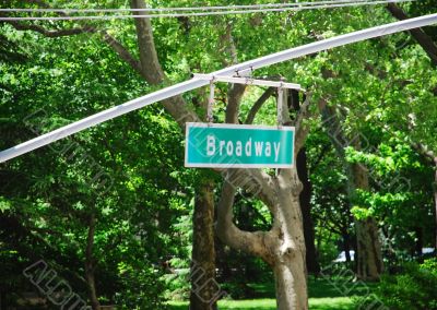 Broadway sign in New York