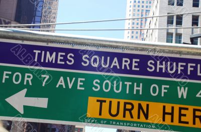 Traffic sign in New York