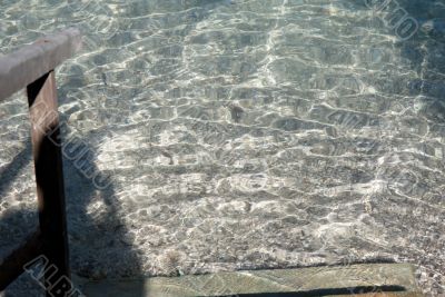 Ripples on lake surface