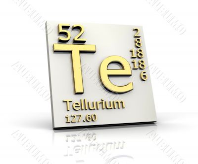 Tellurium form Periodic Table of Elements