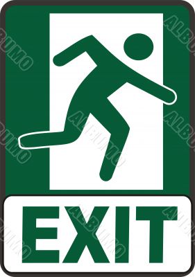 Emergency Exit Sign