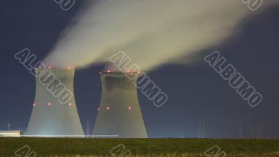 Cooling Towers Of A Nucliar Plant
