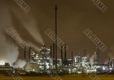A night view of Industial plants A night view of Industial plants