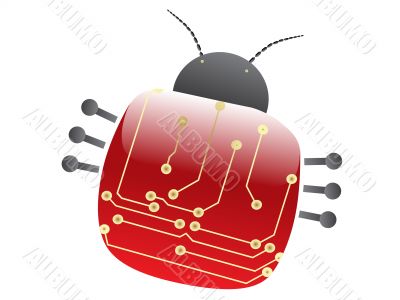 electric scheme bug illustration