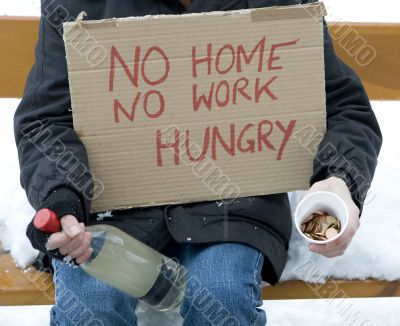 Homeless, unemployed, hungry