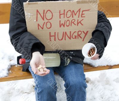 Homeless, unemployed, hungry Homeless, unemployed, hungry