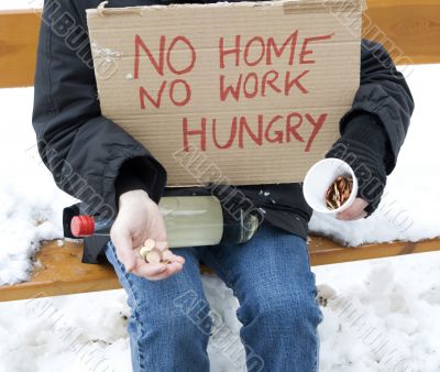 Homeless, unemployed, hungry