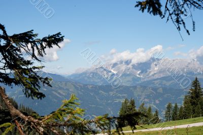Mountainous alpine landscape