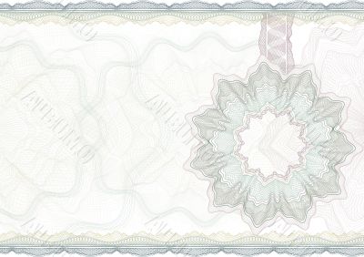 Classic guilloche border for certificate. Classic guilloche border for certificate.