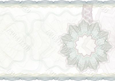 Classic guilloche border for  certificate.