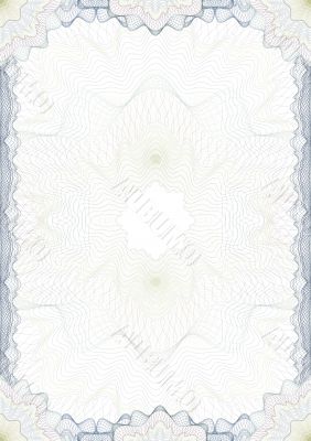 Classic guilloche border for diploma